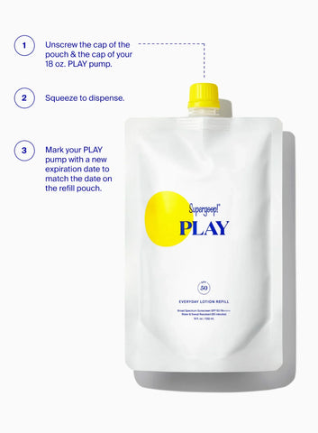 PLAY Everyday Lotion SPF 50 Pump Refill Pouch